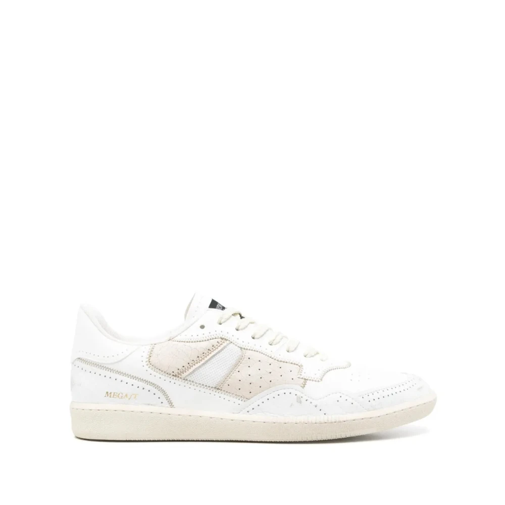 Hidnander Mega Leren Sneakers Heren Schoenen Wit
