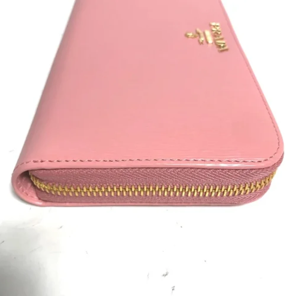 Prada Vintage Pre-owned Leather wallets Pink Dames