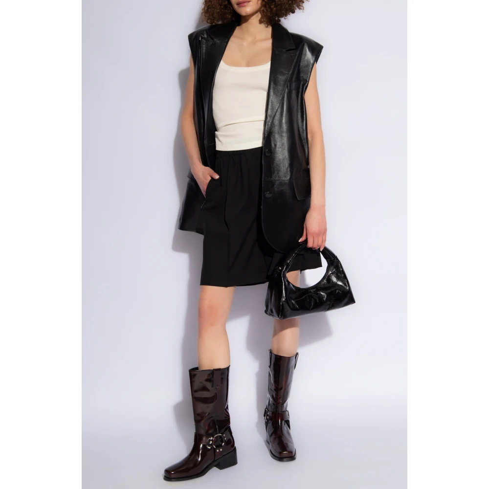 Halfboy Plooi-front broek Black Dames