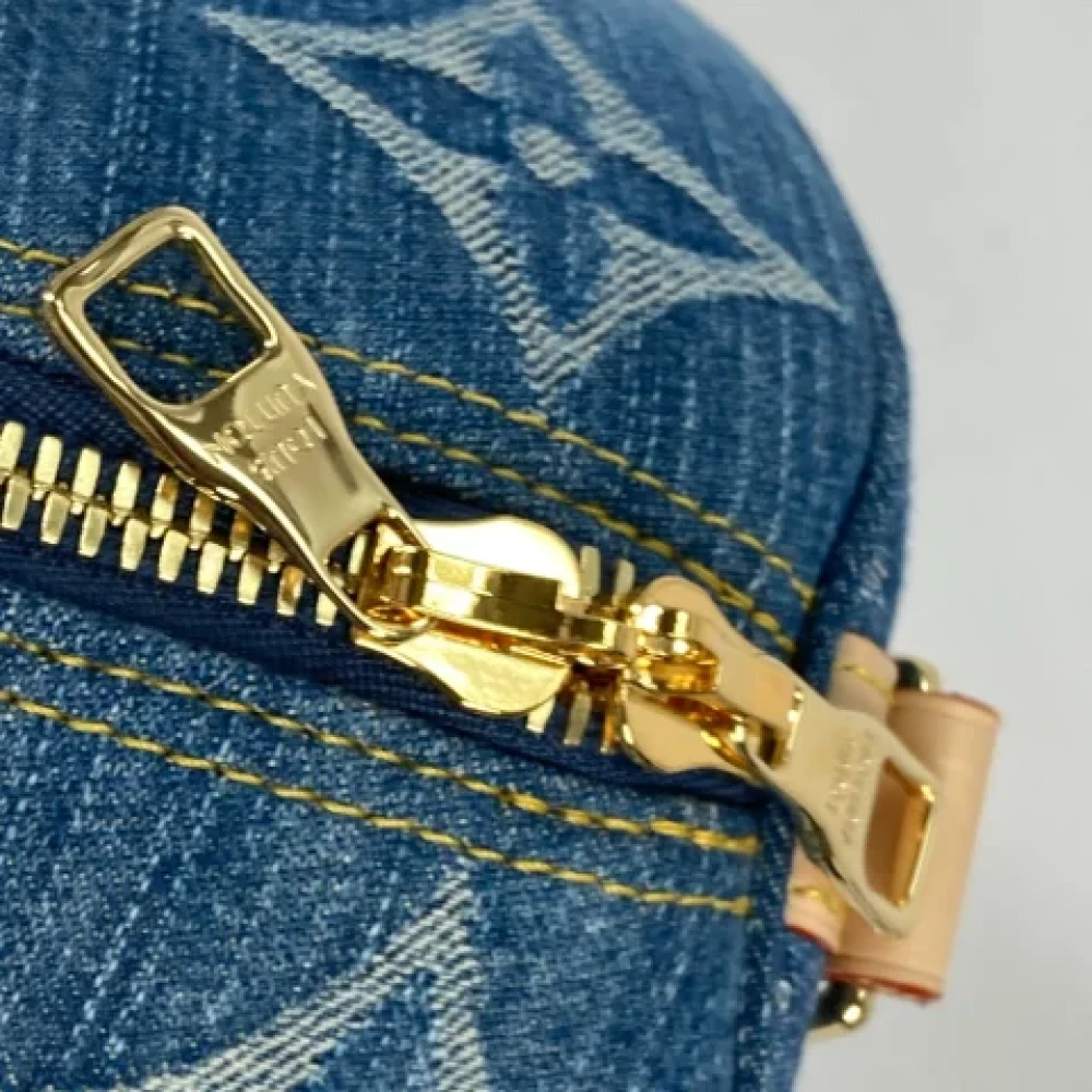 Louis Vuitton Vintage Pre-owned Denim louis-vuitton-bags Blue Dames