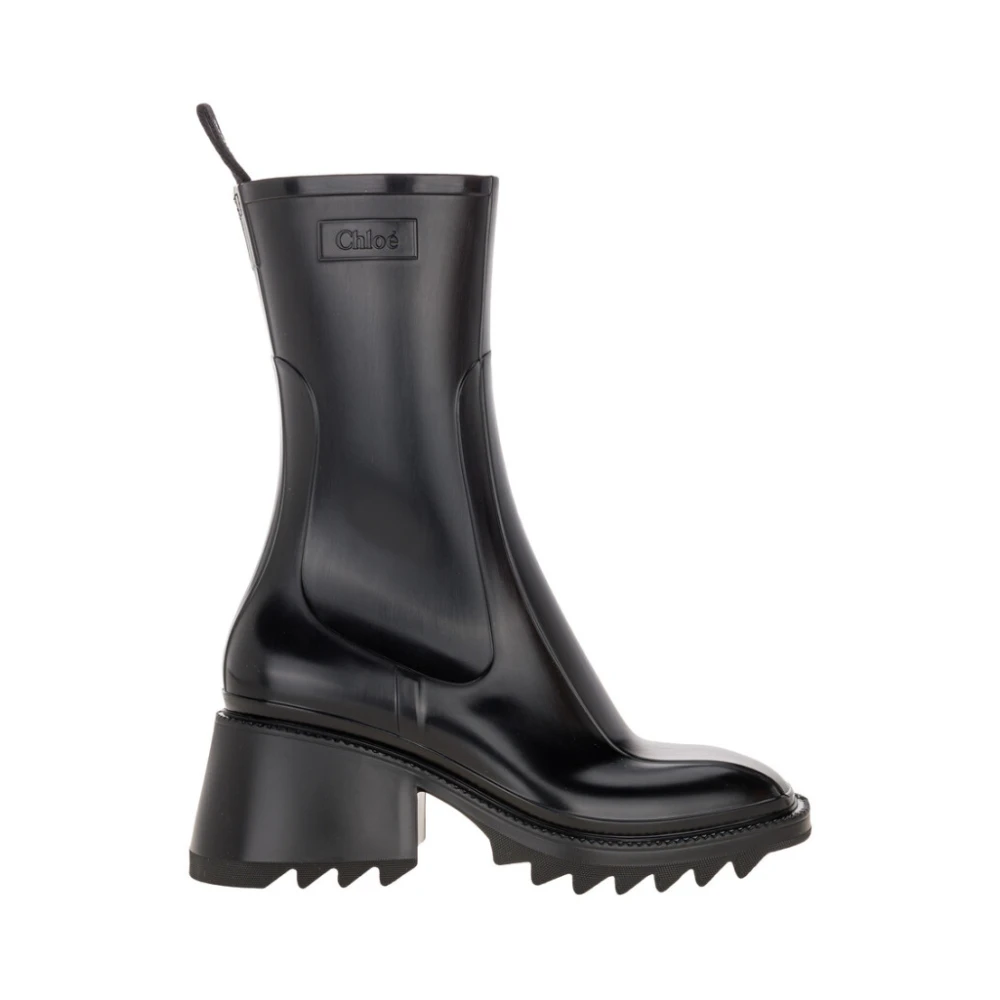 Chloé Black Heeled Boots, Female, 7 Uk, Betty Rain Boots