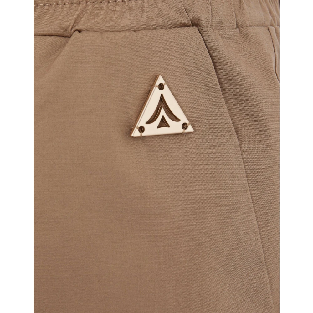 Akep Sand Casual Shorts Beige Dames