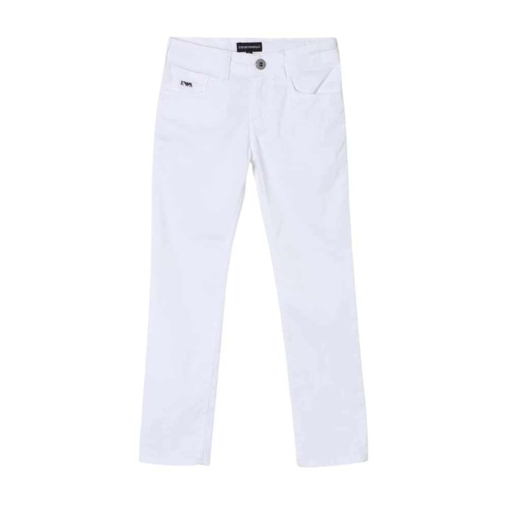 Emporio Armani Mannelijk White,Blue Klassieke Straight-Leg Jeans,Klassieke Straight Leg Jeans