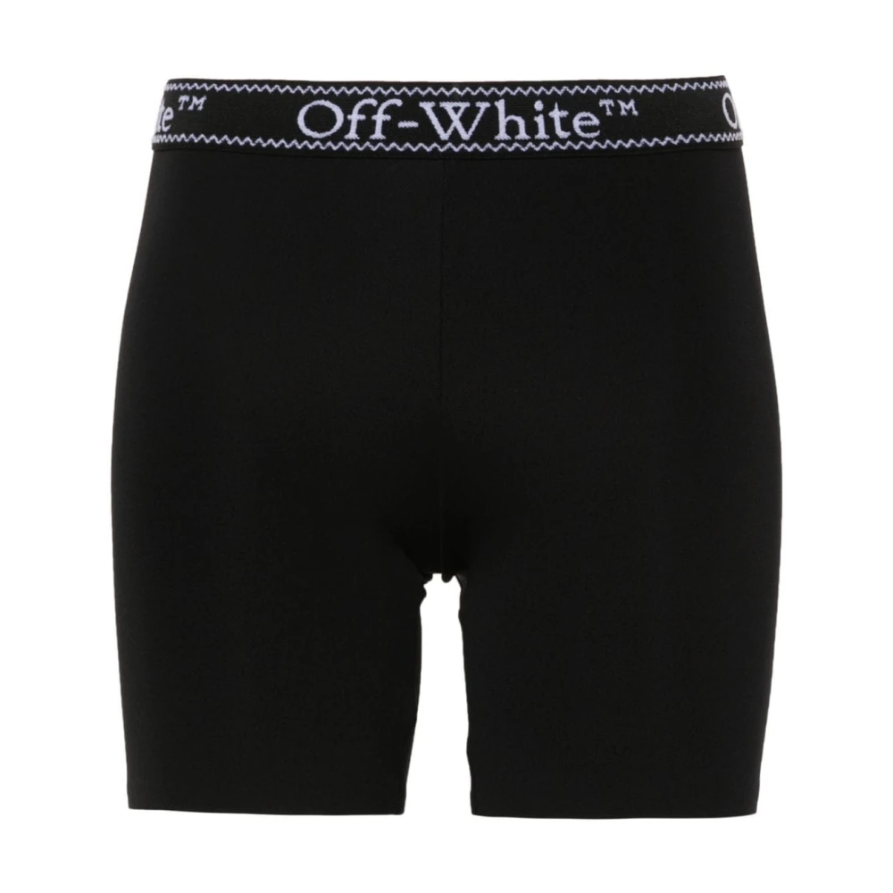 Off White Zwarte Shorts voor Vrouwen Ss24 Black Dames