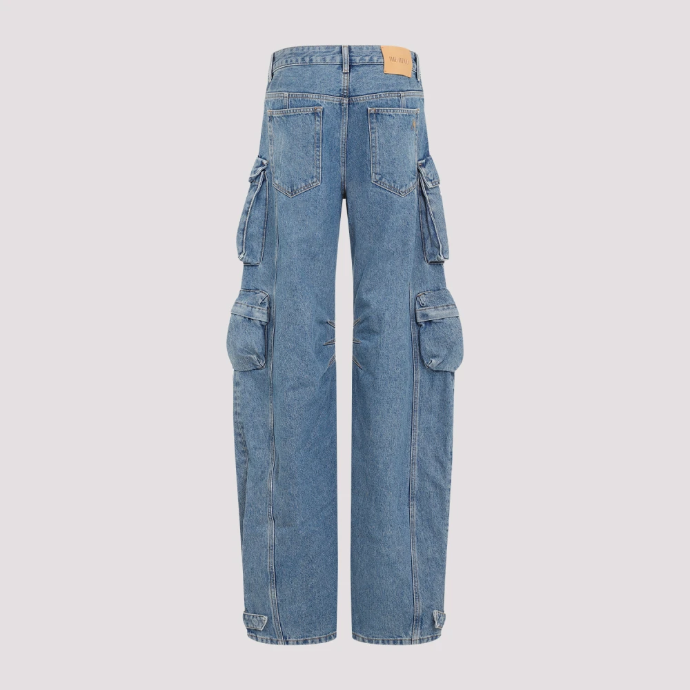 The Attico Blauwe Jeans met Uniek Design Blue Dames