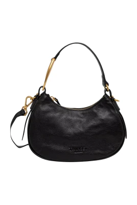 Logopräglad Hobo Bag i Läder