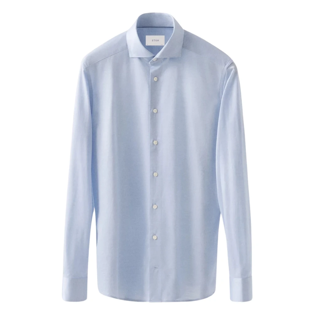 Eton Blue Formal Shirts, Male, 4XL, Light Oxford Shirt Long Sleeve