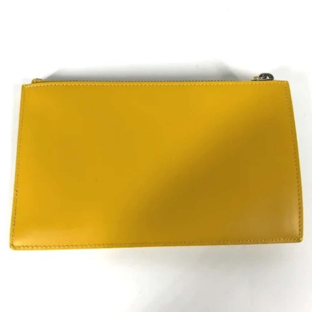Fendi Vintage Pre-owned Leather fendi-bags Yellow Dames
