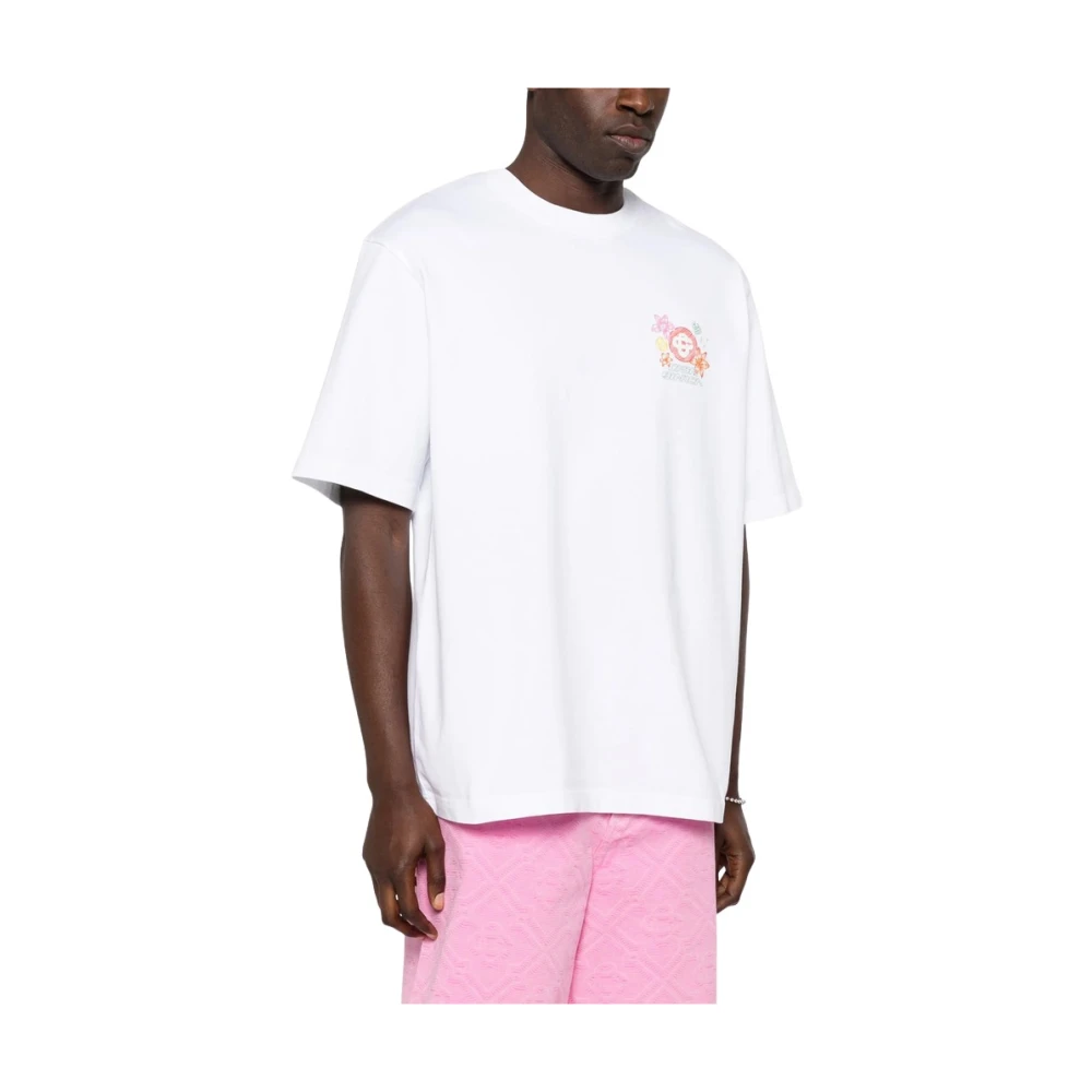 Casablanca White T-Shirt - Male - T-Shirts - M - Tops
