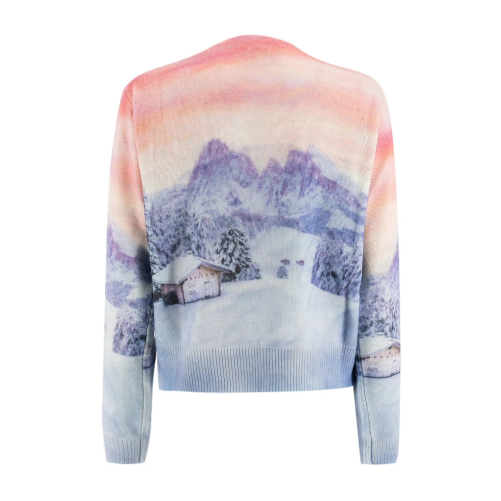 MC2 Saint Barth Cashmere-blend trui met wintermotief Multicolor Dames
