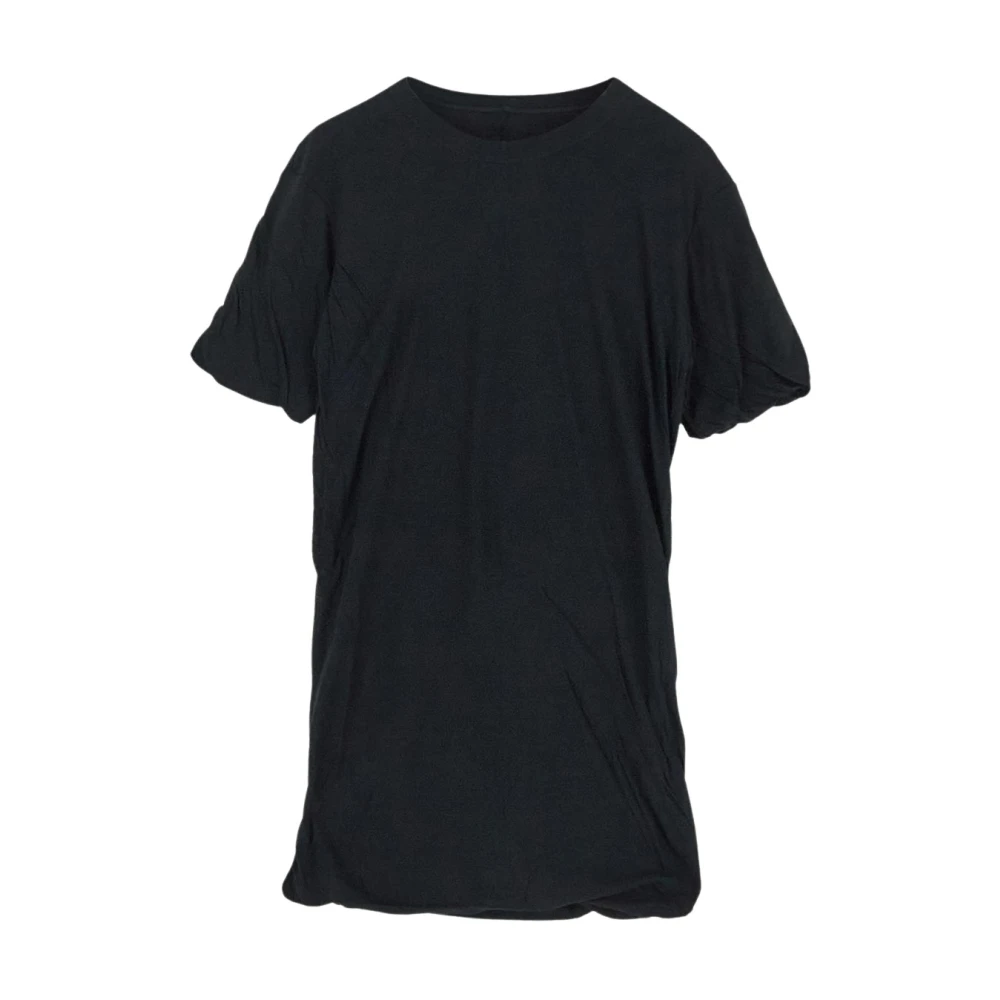 Rick Owens Double SS Katoenen T-Shirt Black Heren