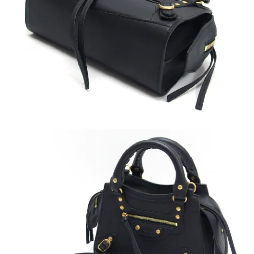 Balenciaga Vintage Pre-owned Leather balenciaga-bags Black Dames