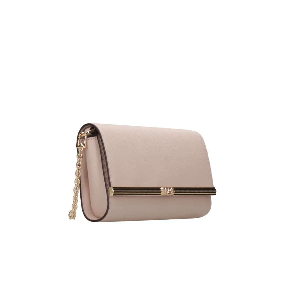 Michael Kors Roze Saffiano Leder Schoudertas Pink Dames