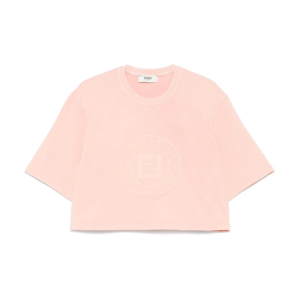 Fendi Damen Rosa Sweatshirts & Hoodies, Sgröße: