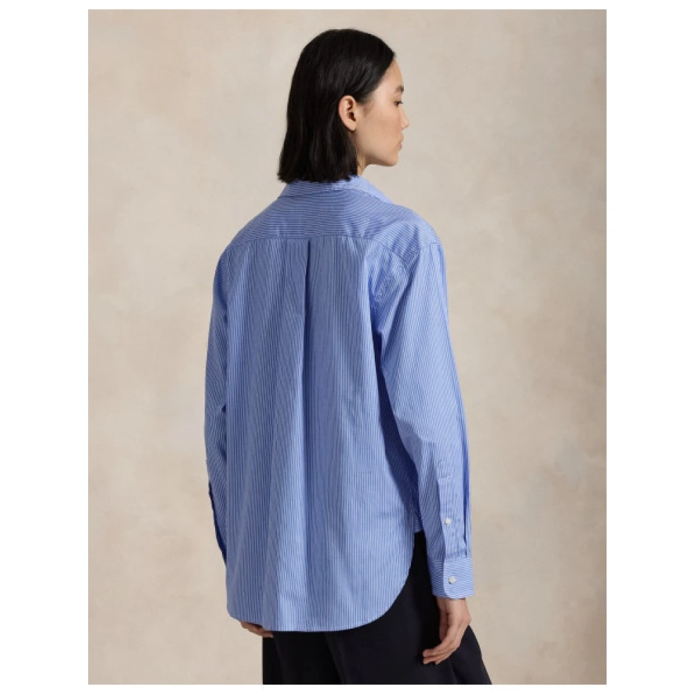 Polo Ralph Lauren Gestreept Casual Overhemd Blue Dames