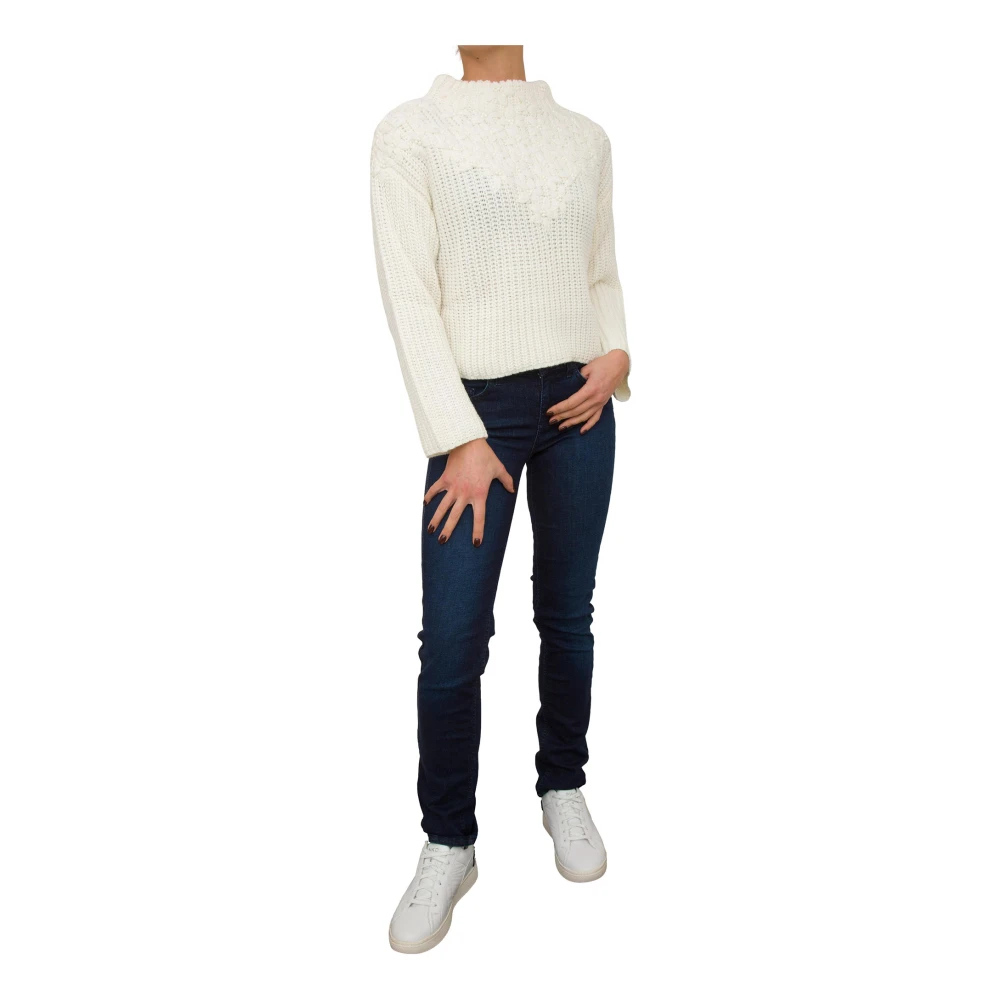Liu Jo Witte Trui met Moderne Stijl White Dames