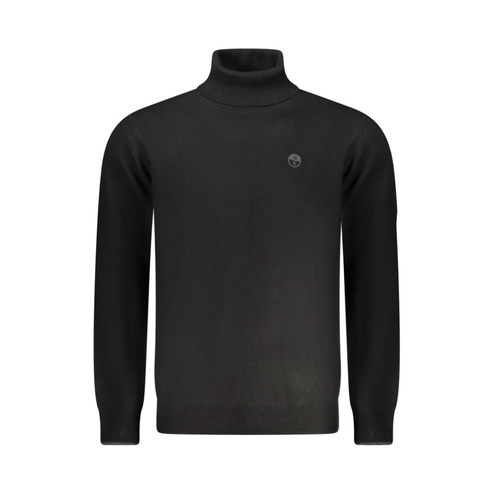 North Sails Black Turtlenecks, Male, S, Turtleneck Jumper