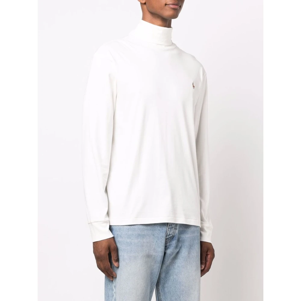 Polo Ralph Lauren Katoenen Rollneck Sweater White Heren