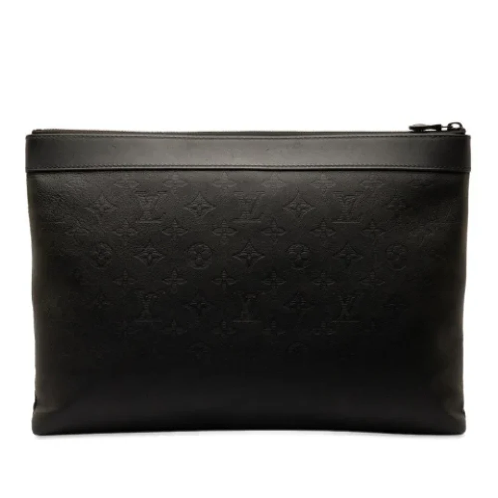 Louis Vuitton Vintage Pre-owned Leather clutches Black Dames