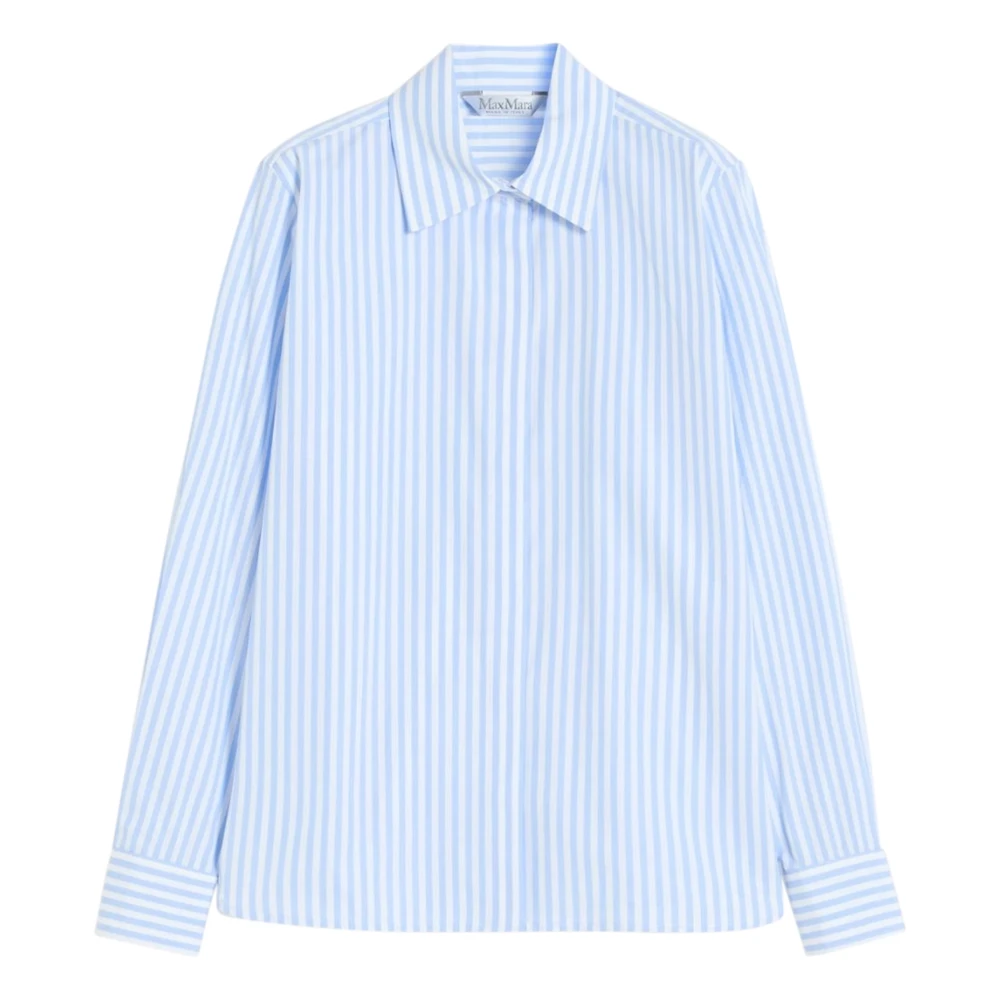 Max Mara Women's Blue Camicia - Shirts - M - Blouses & Shirts