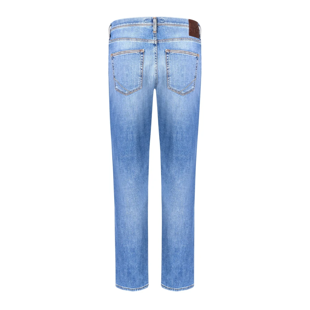 Incotex Jeans in Blauw Katoen Elastaan Mix Blue Heren