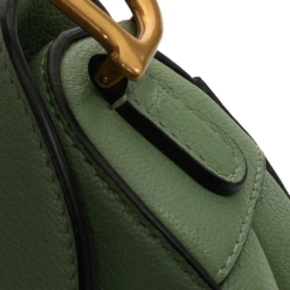 Dior Vintage Pre-owned Leather dior-bags Green Dames