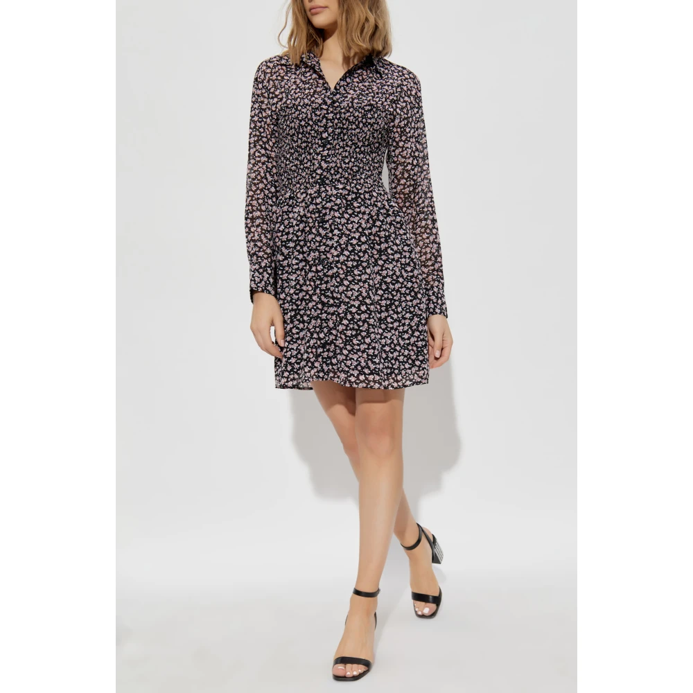 Michael Kors Jurk met bloemenpatroon Black Dames