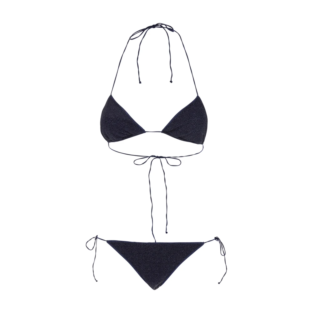 Oseree Blauwe Bikini met Striksluiting Blue Dames