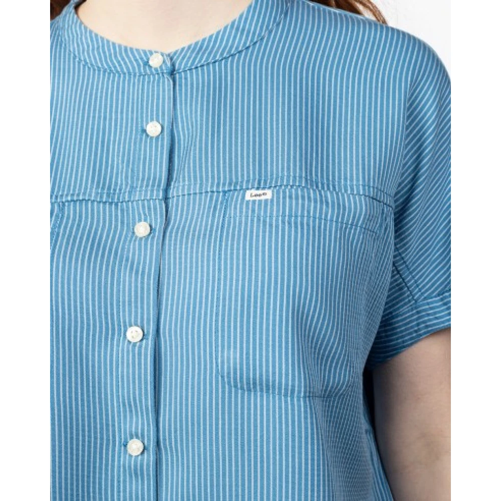 Lee Dames Lyocell Shirt Blue Dames