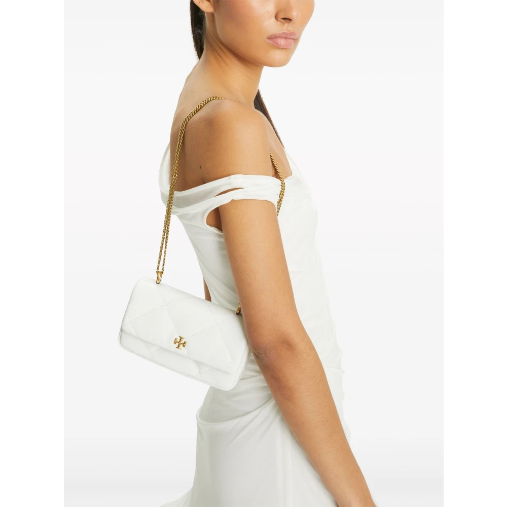 TORY BURCH Witte Flap Tas met Verstelbare Band White Dames