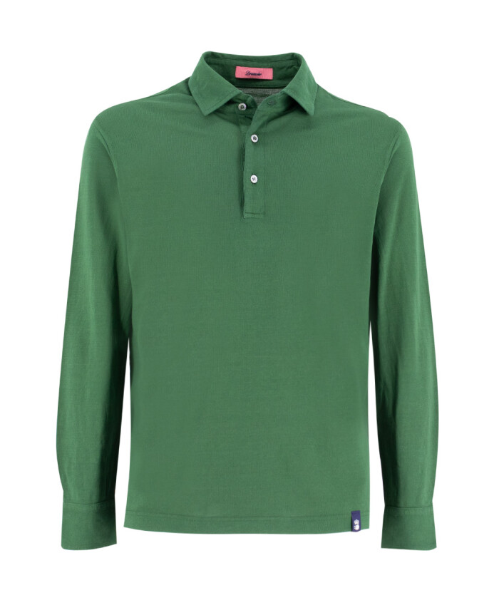 polo-en-coton-frais-avec-poignets-boutonnes