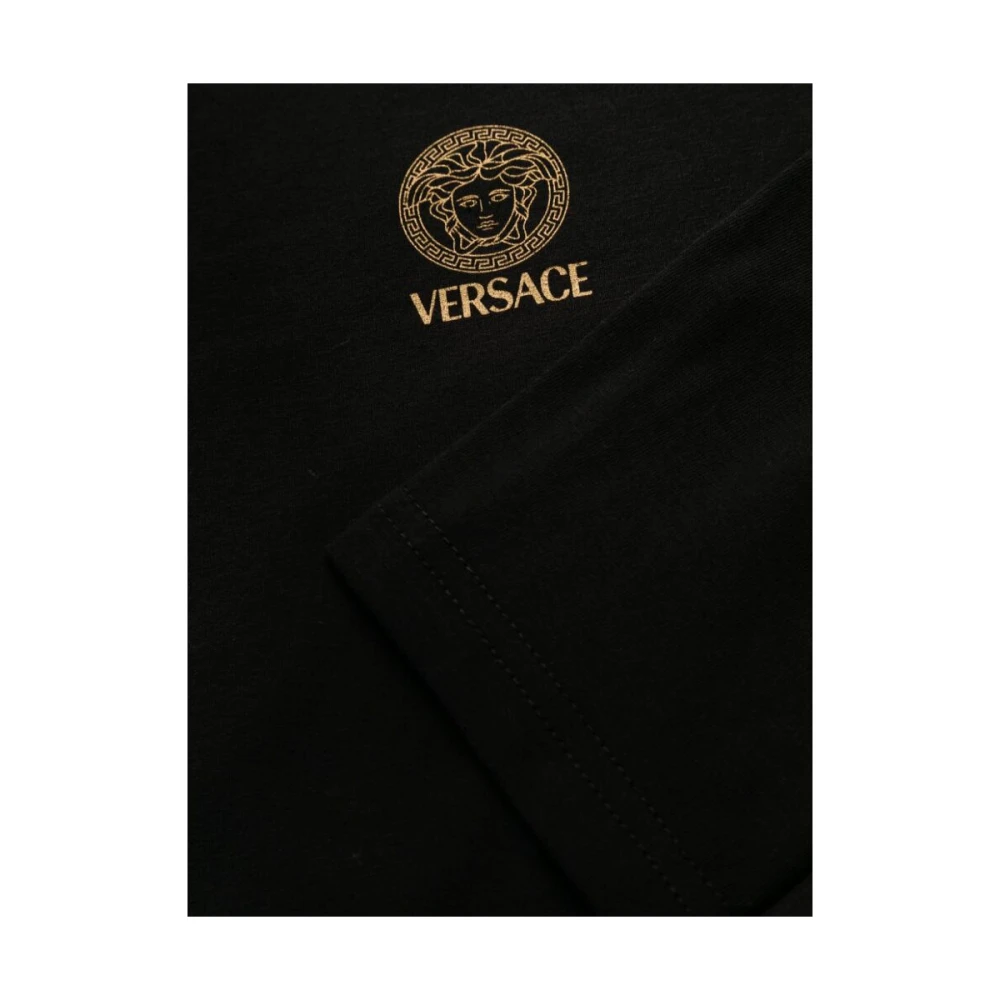 Versace Long Sleeve Tops Black Heren