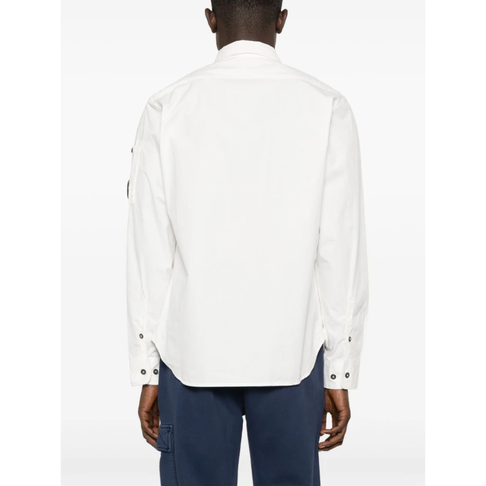 C.P. Company Lens Shirt voor Mannen White Heren