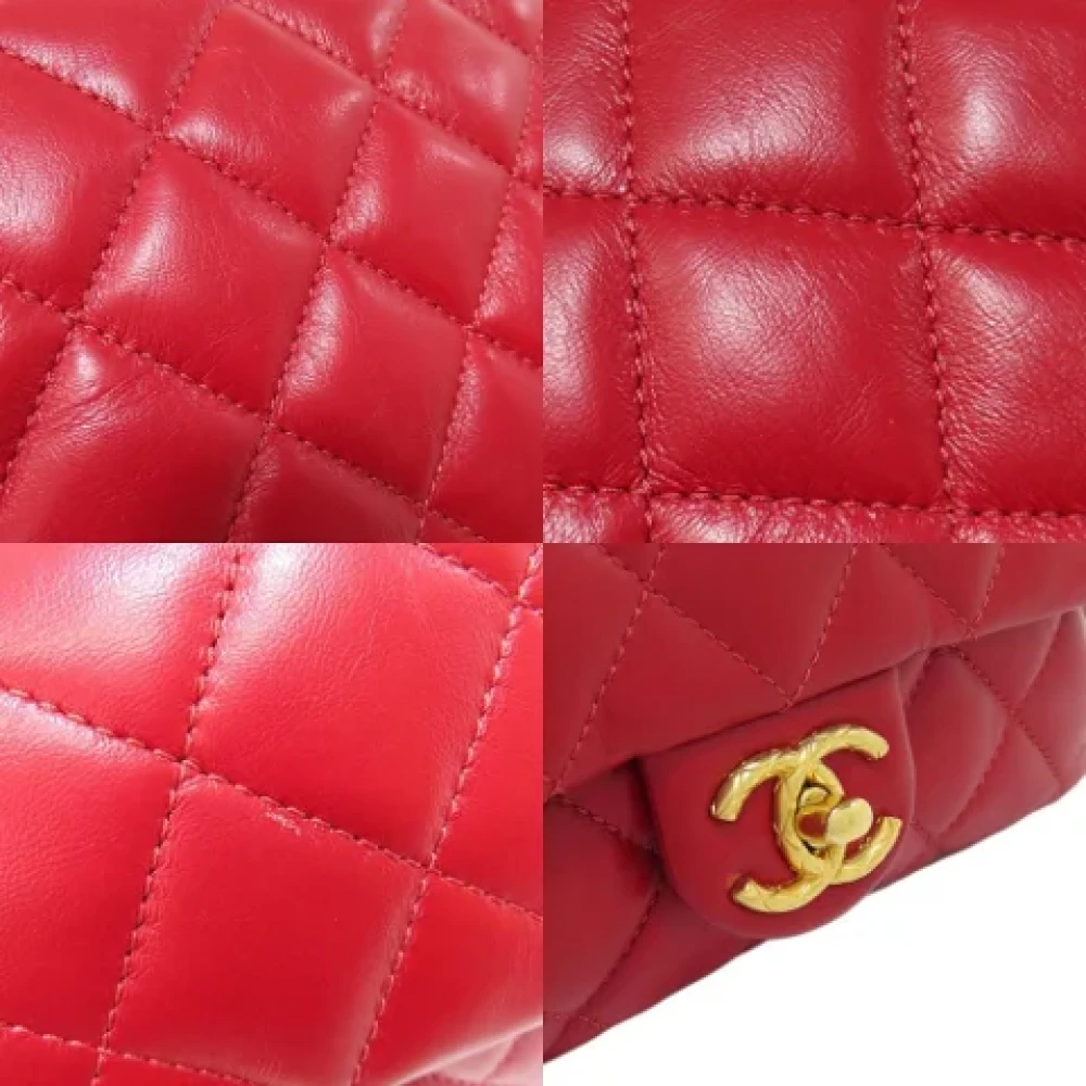 Chanel Vintage Pre-owned Leather chanel-bags Red Dames
