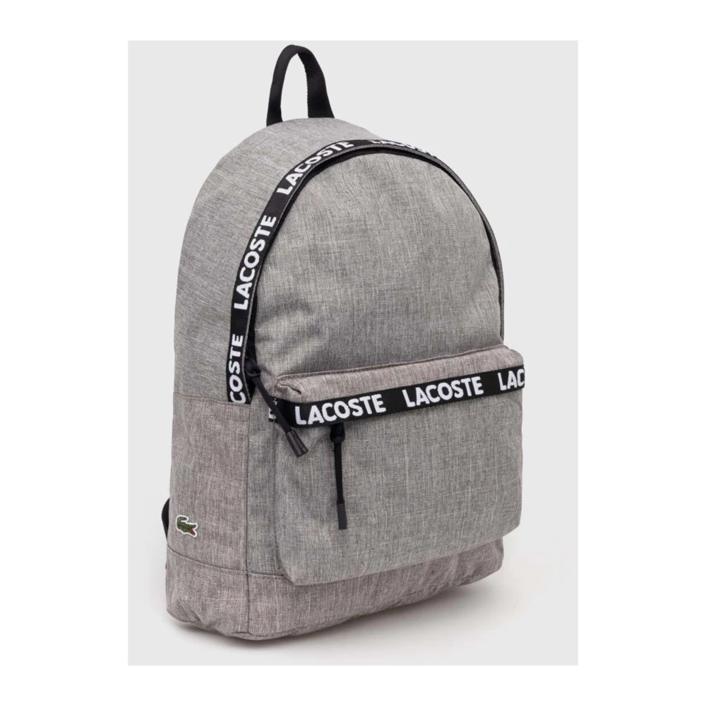 Lacoste Sportieve Rugzak met Laptopvak Gray Heren