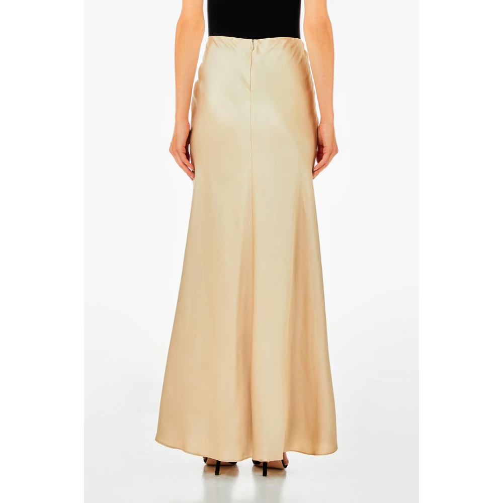 Liu Jo Lange Bias Gesneden Rok Beige Dames