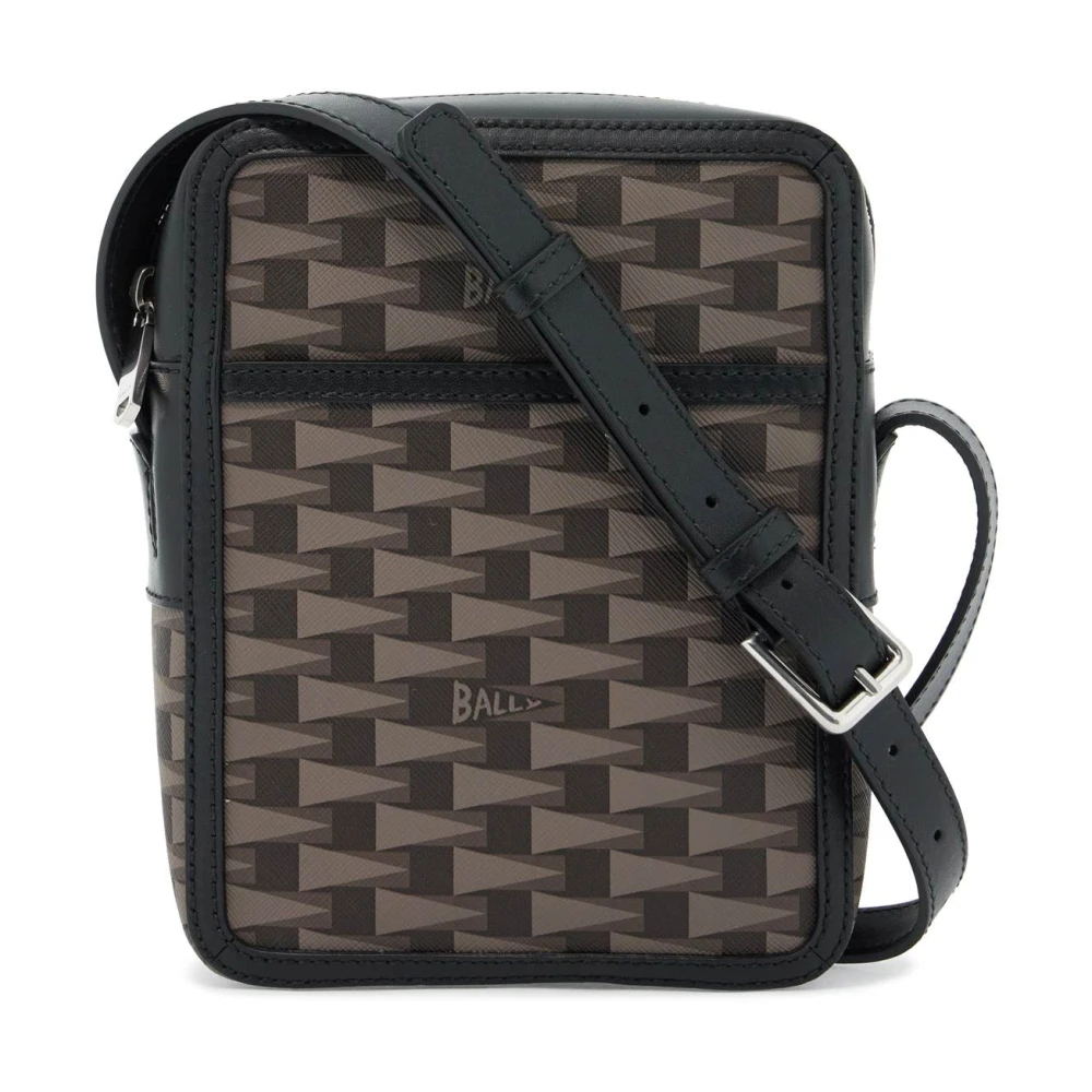 Bally Pennant Crossbody Tas met Verstelbare Band Brown Heren
