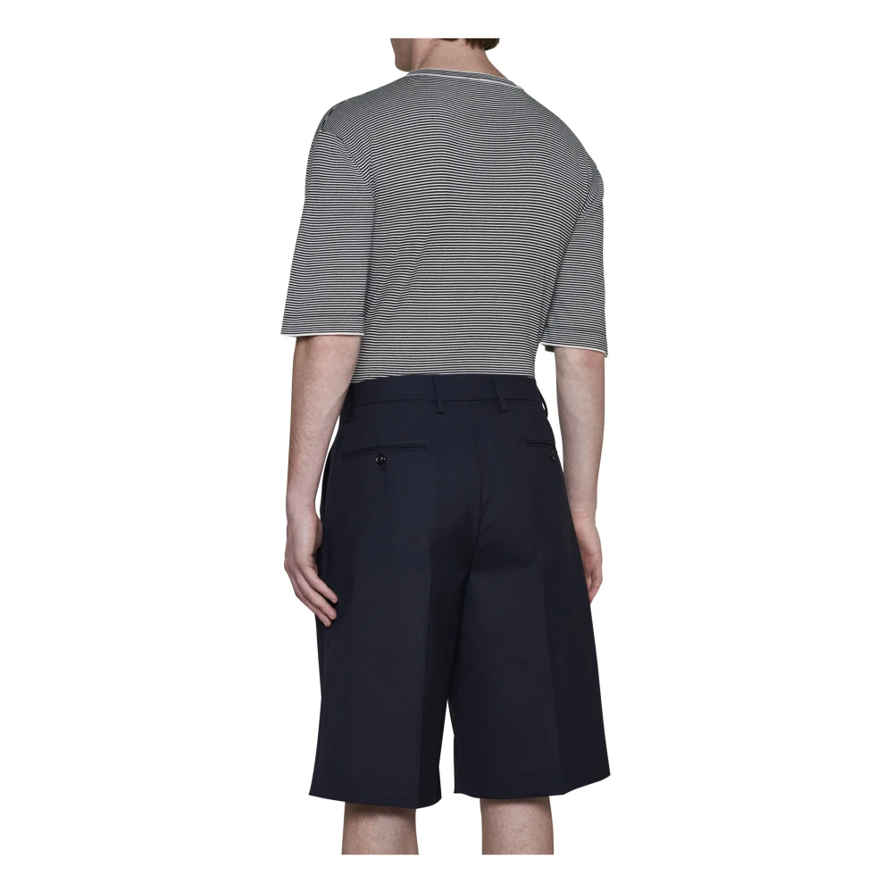 Lardini Blauwe Shorts voor Mannen Blue Heren