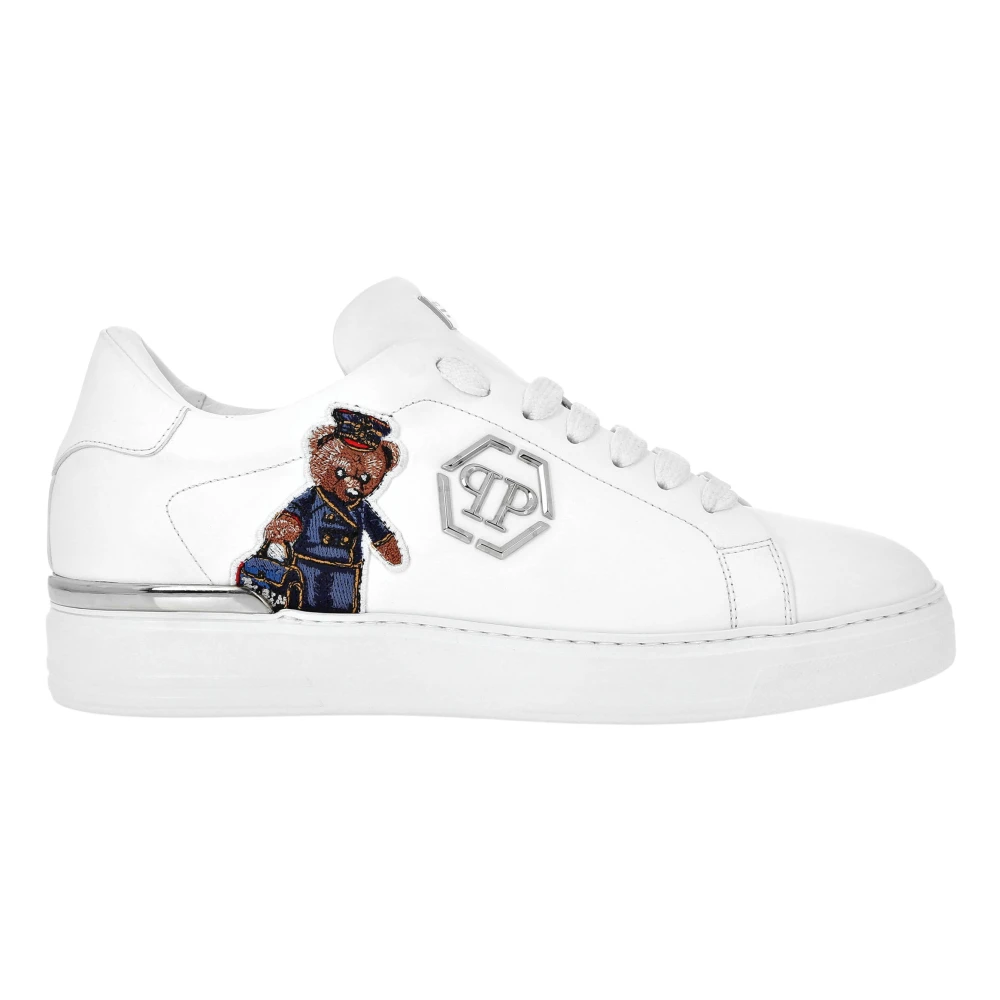 Philipp Plein Low Top Sneakers Teddy Doorman unisex Schoenen Wit