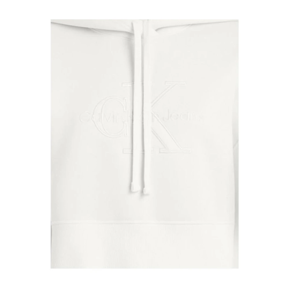 Calvin Klein Premium Scuba Sweatshirt White Dames