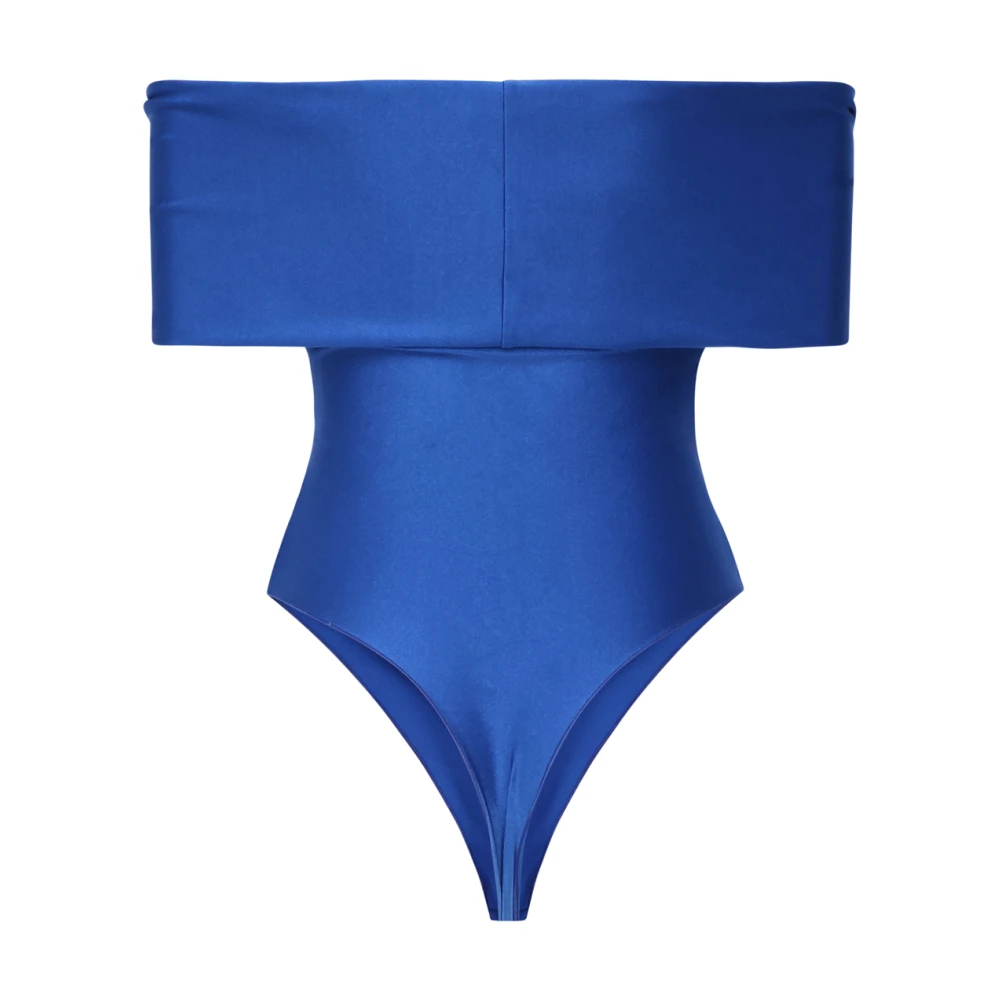Andamane Rode Zee Kleding Bardot Bodysuit Blue Dames