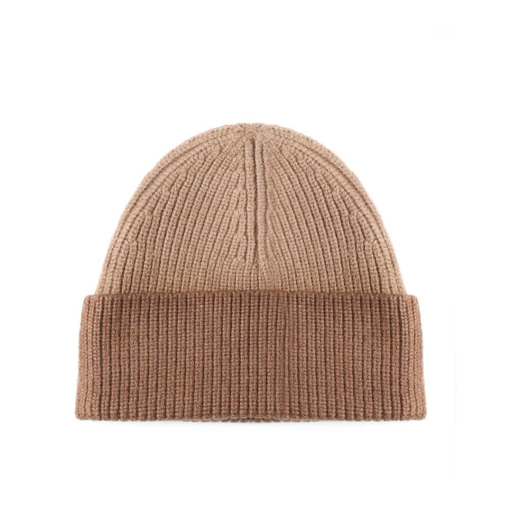 JW Anderson Gradient Beanie met Logo Plaque Brown Heren