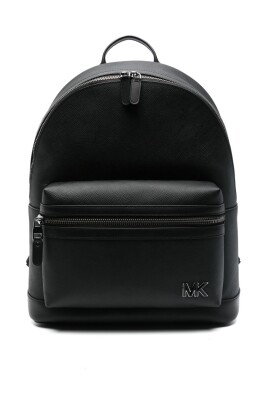 black-zip-top-backpack-with-front-pocket