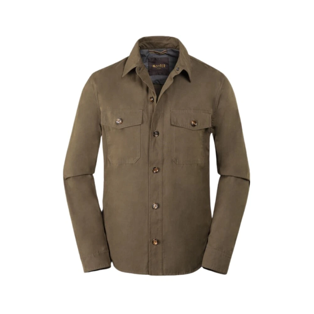 Moorer Men's Green Light Jackets, 5XL, Shirt Jacket