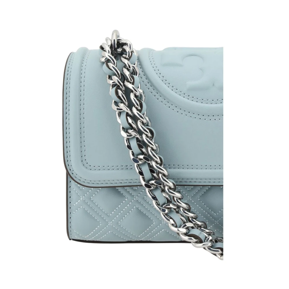 TORY BURCH Gewatteerde Leren Schoudertas Blue Dames