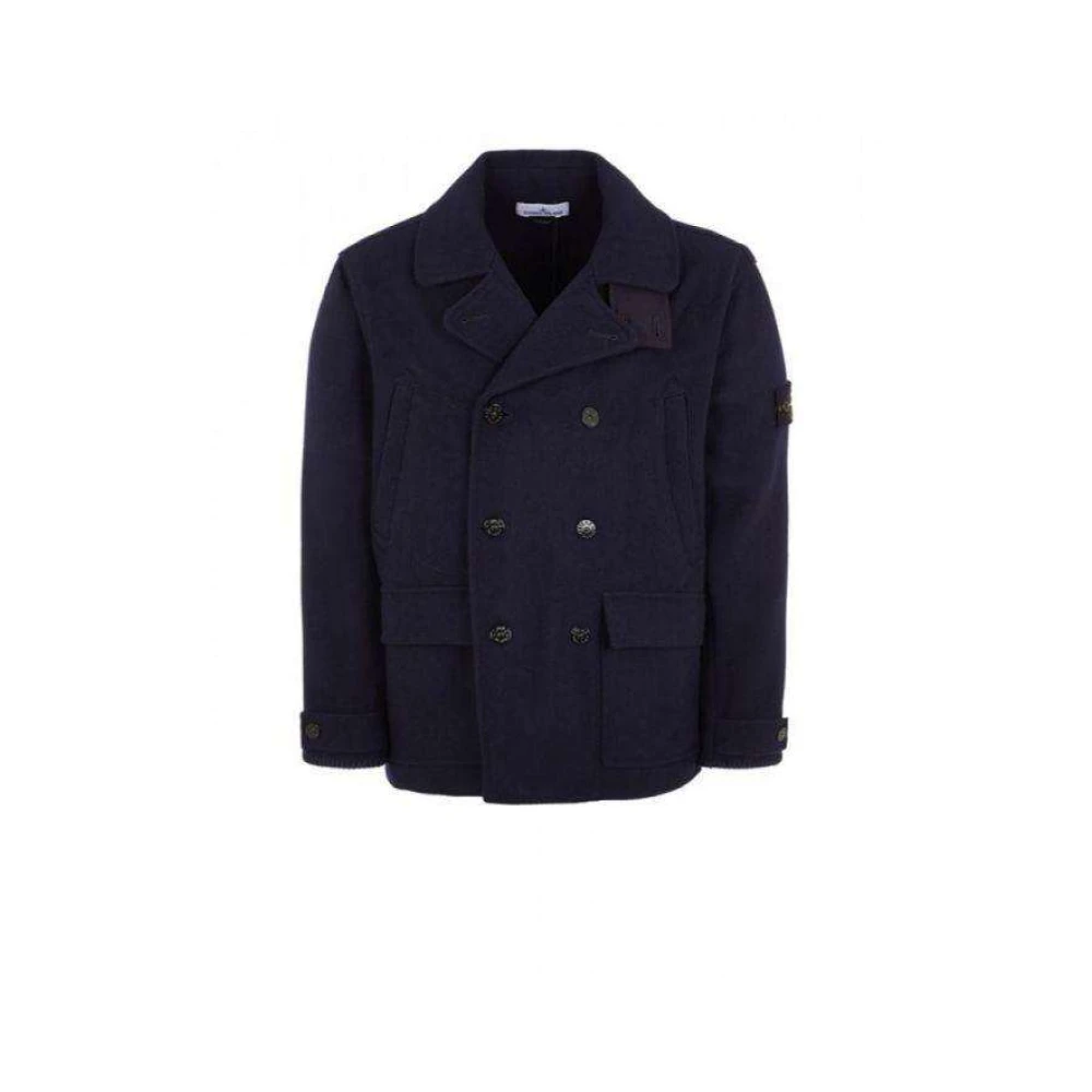 Stone Island Stijlvolle Pufferjas voor Mannen Blue Heren