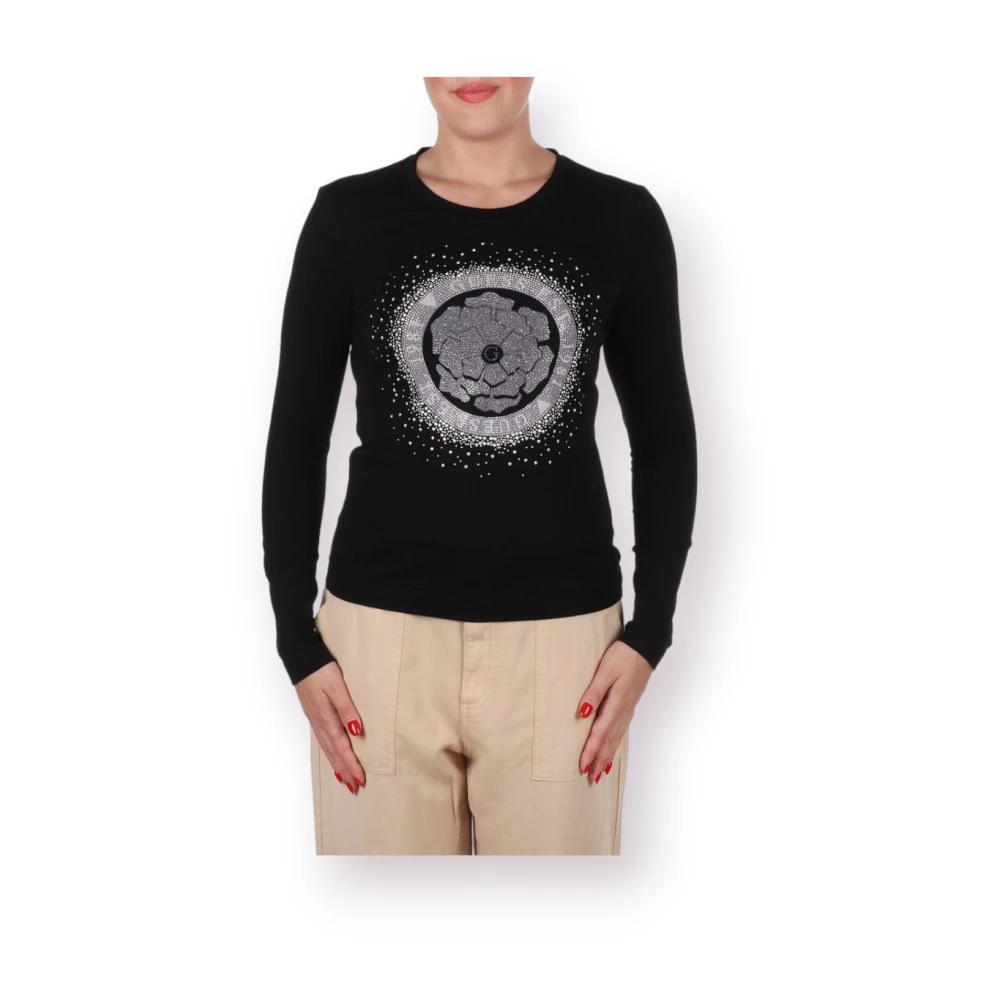 Guess Katoenen T-shirt Black Dames
