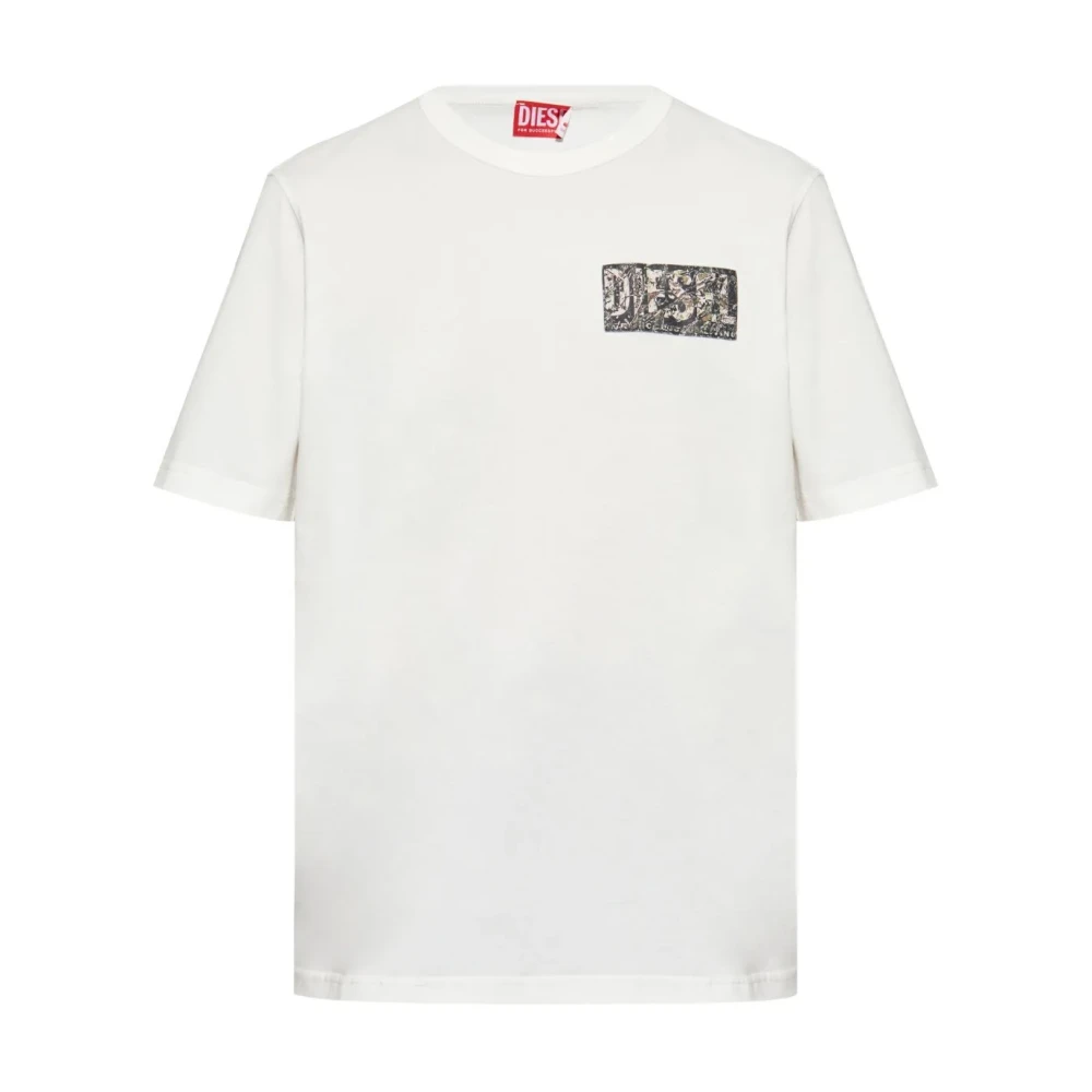 Diesel - Tops > T-Shirts - White - Diesel - Modalova