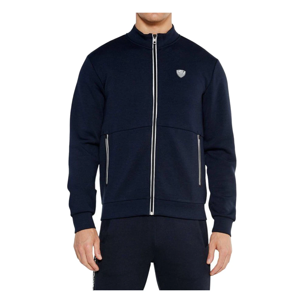 Emporio Armani Ea7 Men's Blue Zip-Throughs, 3XL, Core Premium Zip-Through