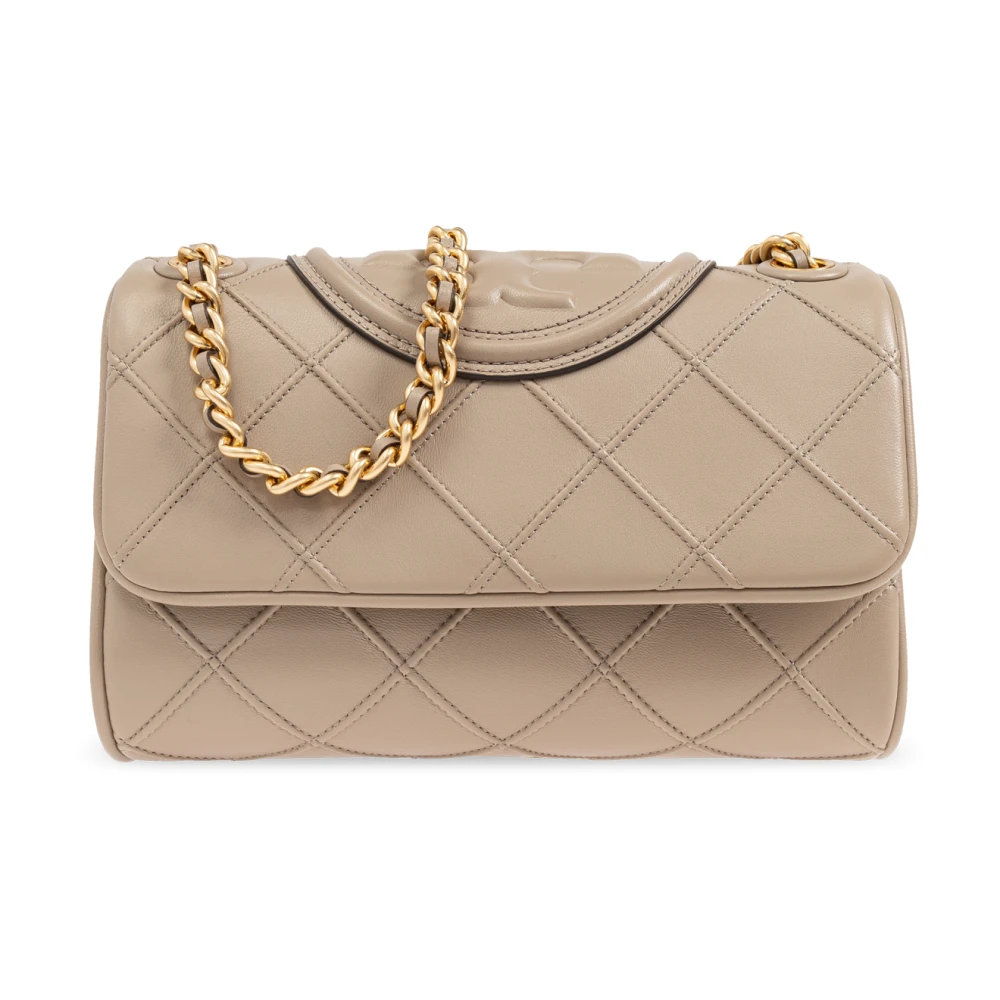TORY BURCH Zachte kleine schoudertas Beige Dames